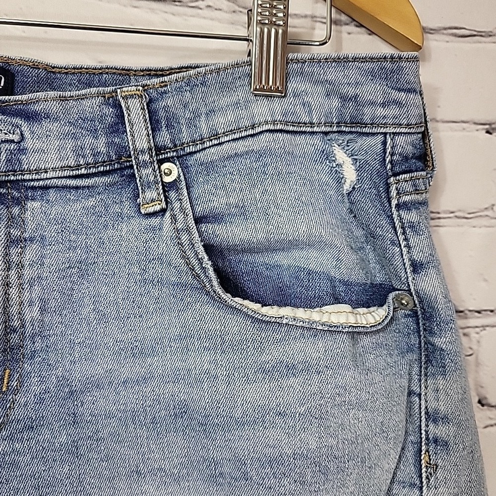 Gap Cut-Offs Jean Shorts Womens Sz 31 Distressed Stretch Denim 5" Retro - Picture 2 of 12